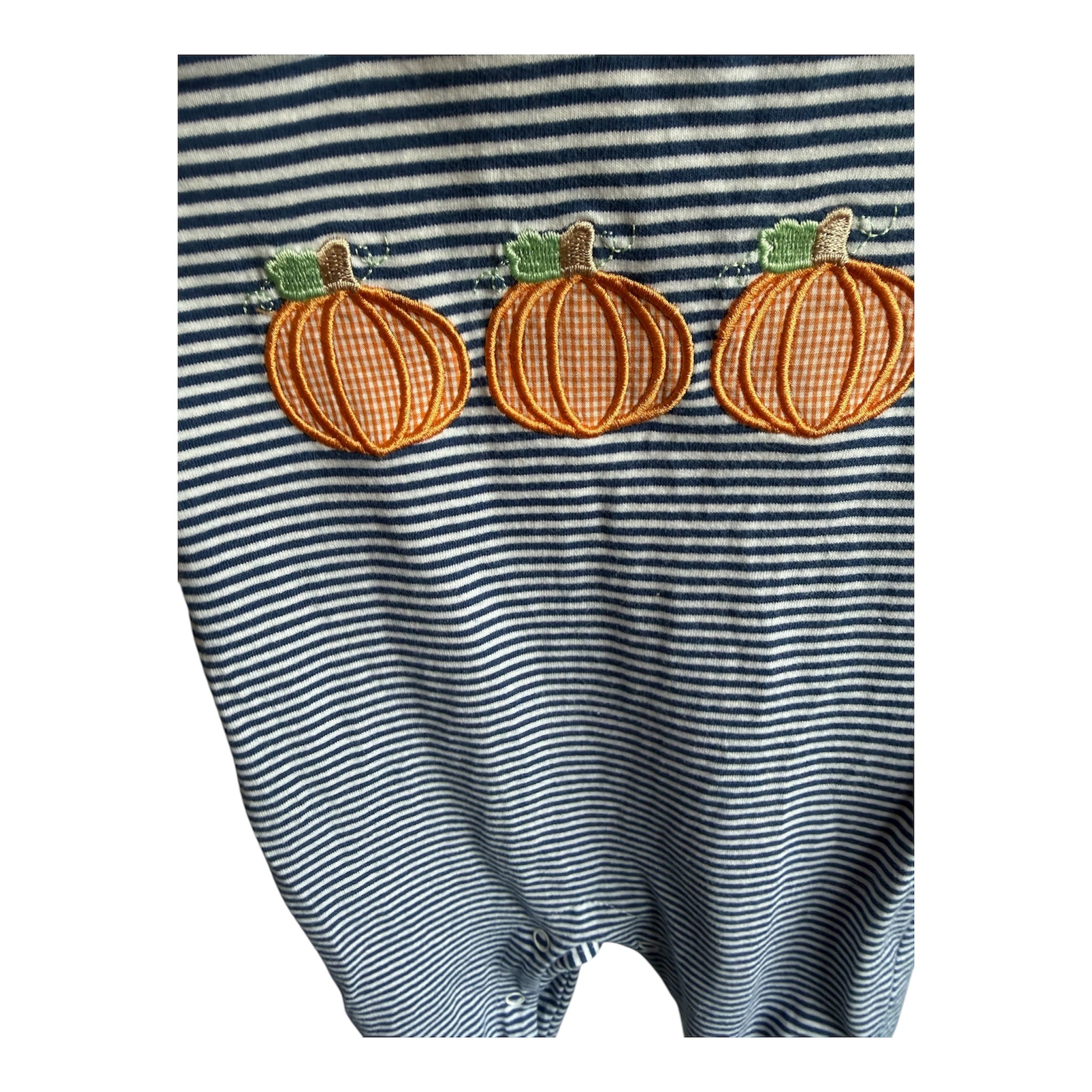 Pumpkin Applique Boy Romper