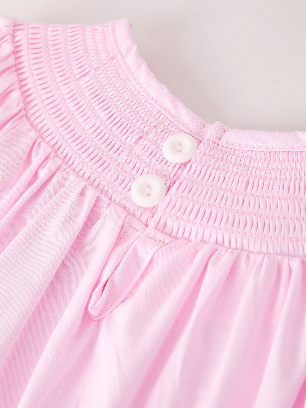 Fall Halloween Pink Spider Pumpkin Ghost Smock Embroidery Girl Dress