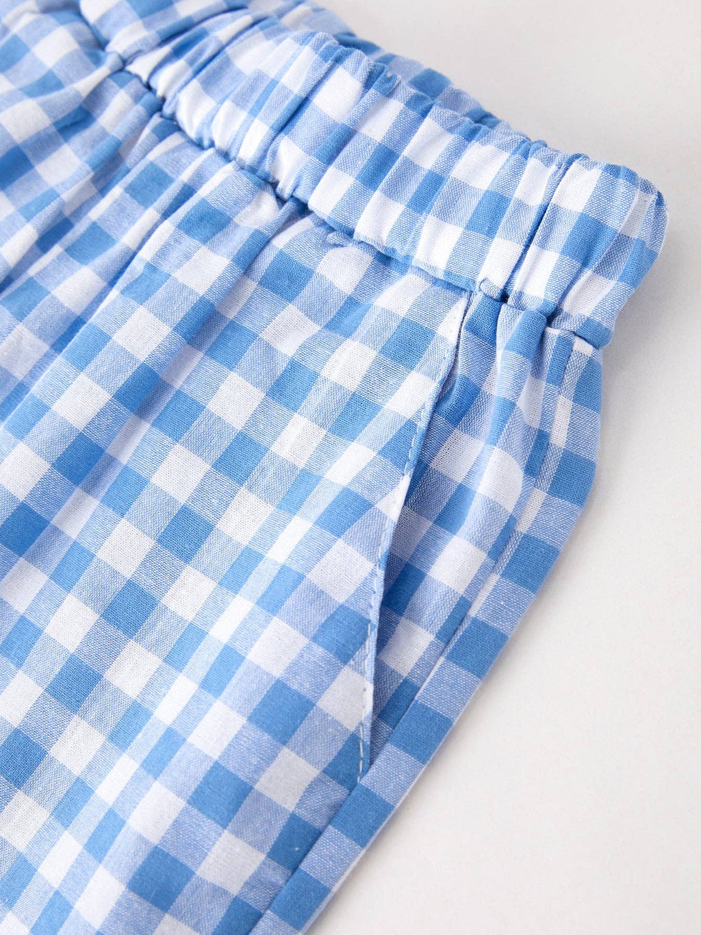 Fall Thanksgiving& Halloween Blue Pumpkin Smock Embroidery Baby Boy'Set