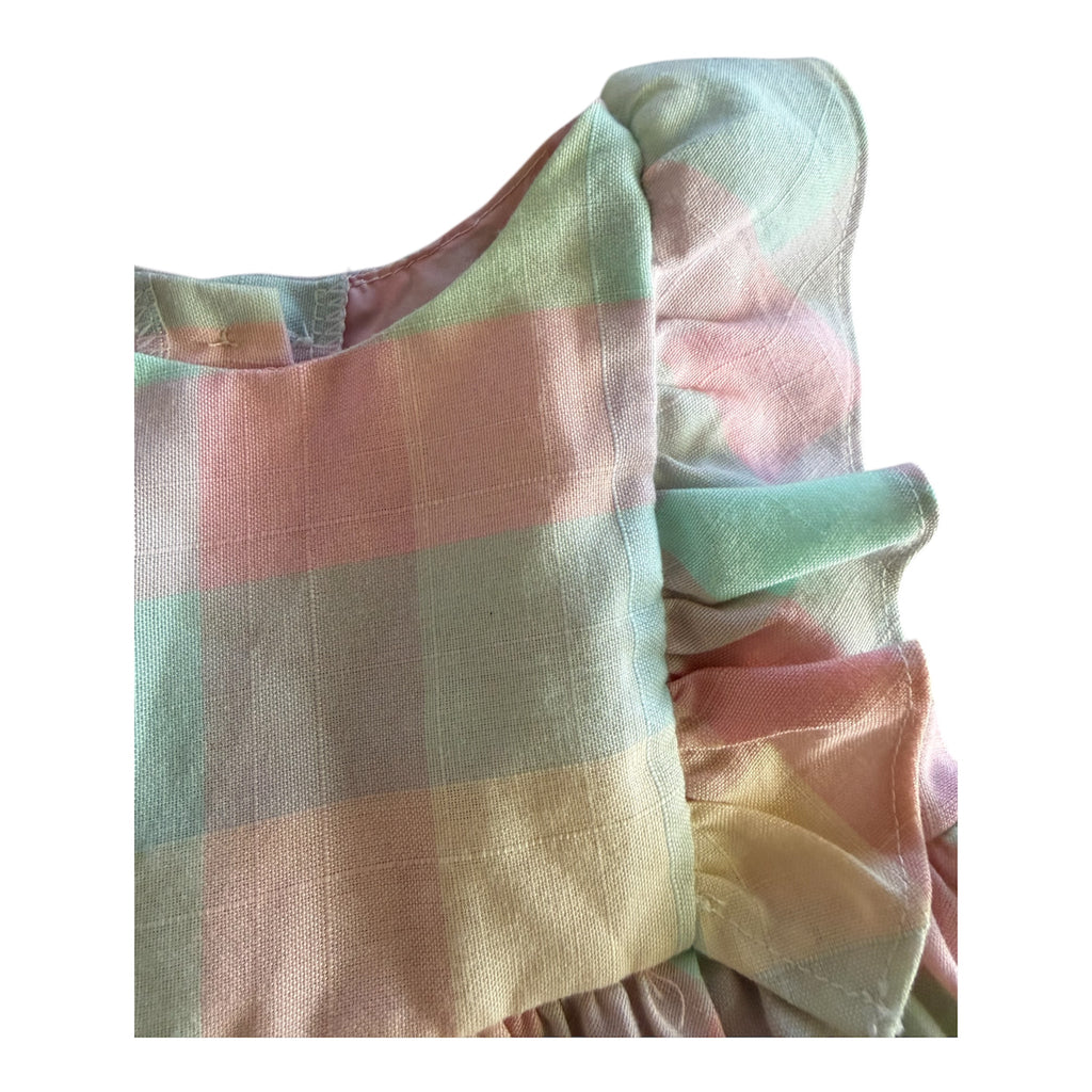 Toddler Girls Plaid Pastel Twirl Dress