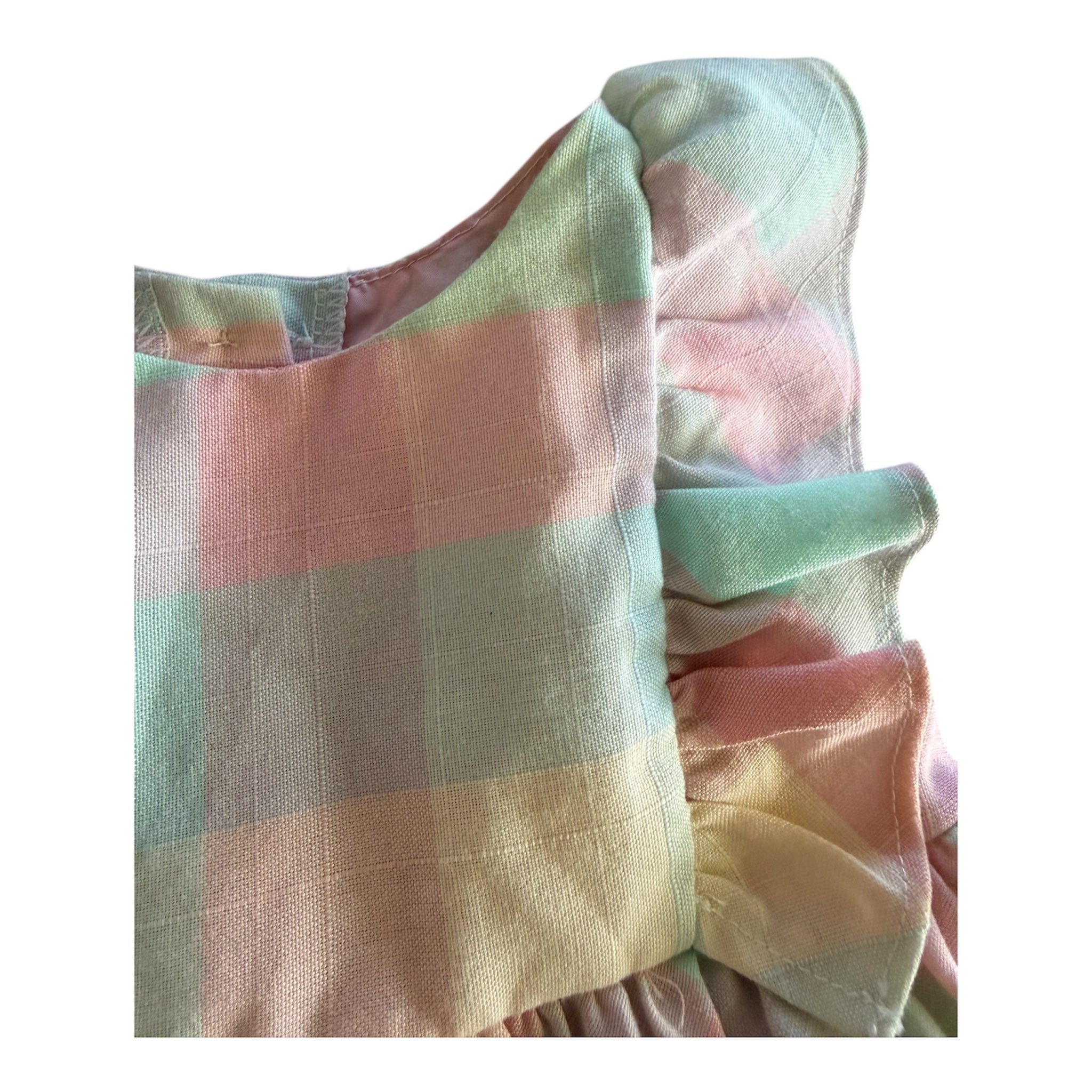 Toddler Girls Plaid Pastel Twirl Dress