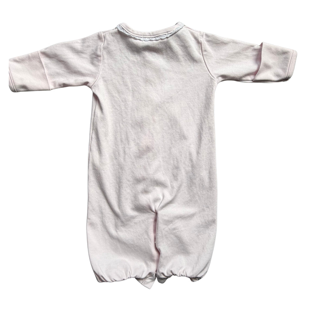 Light Pink Embroidered Lamb Preemie Gown