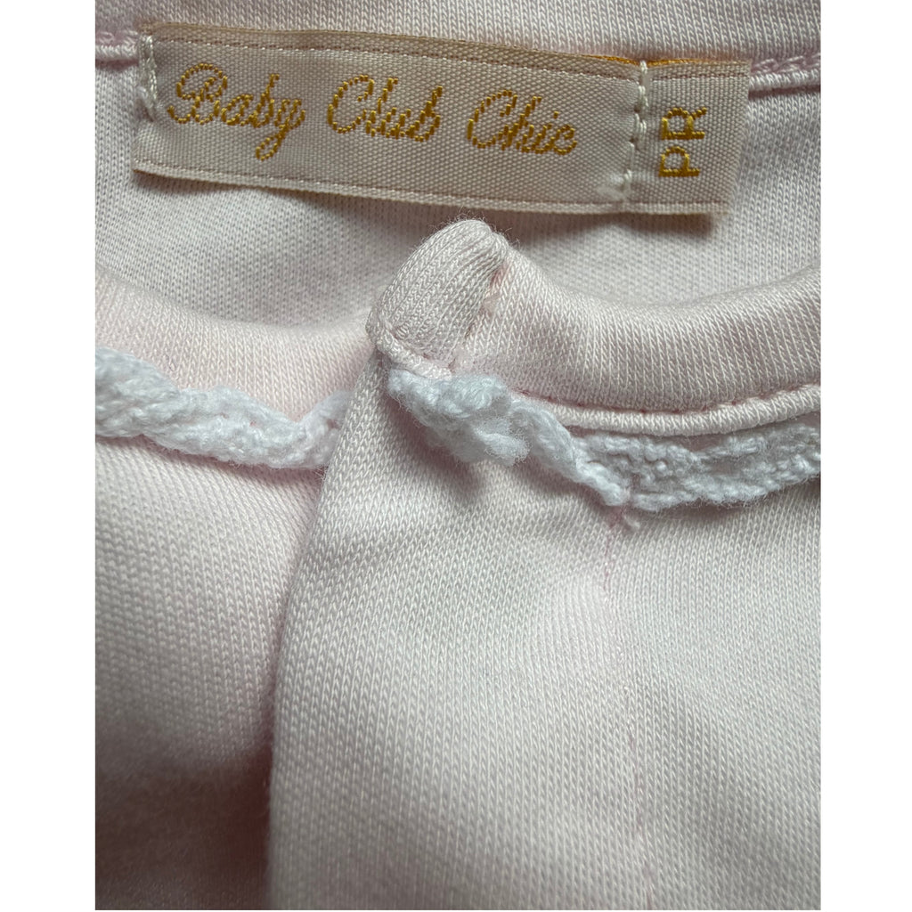 Light Pink Embroidered Lamb Preemie Gown