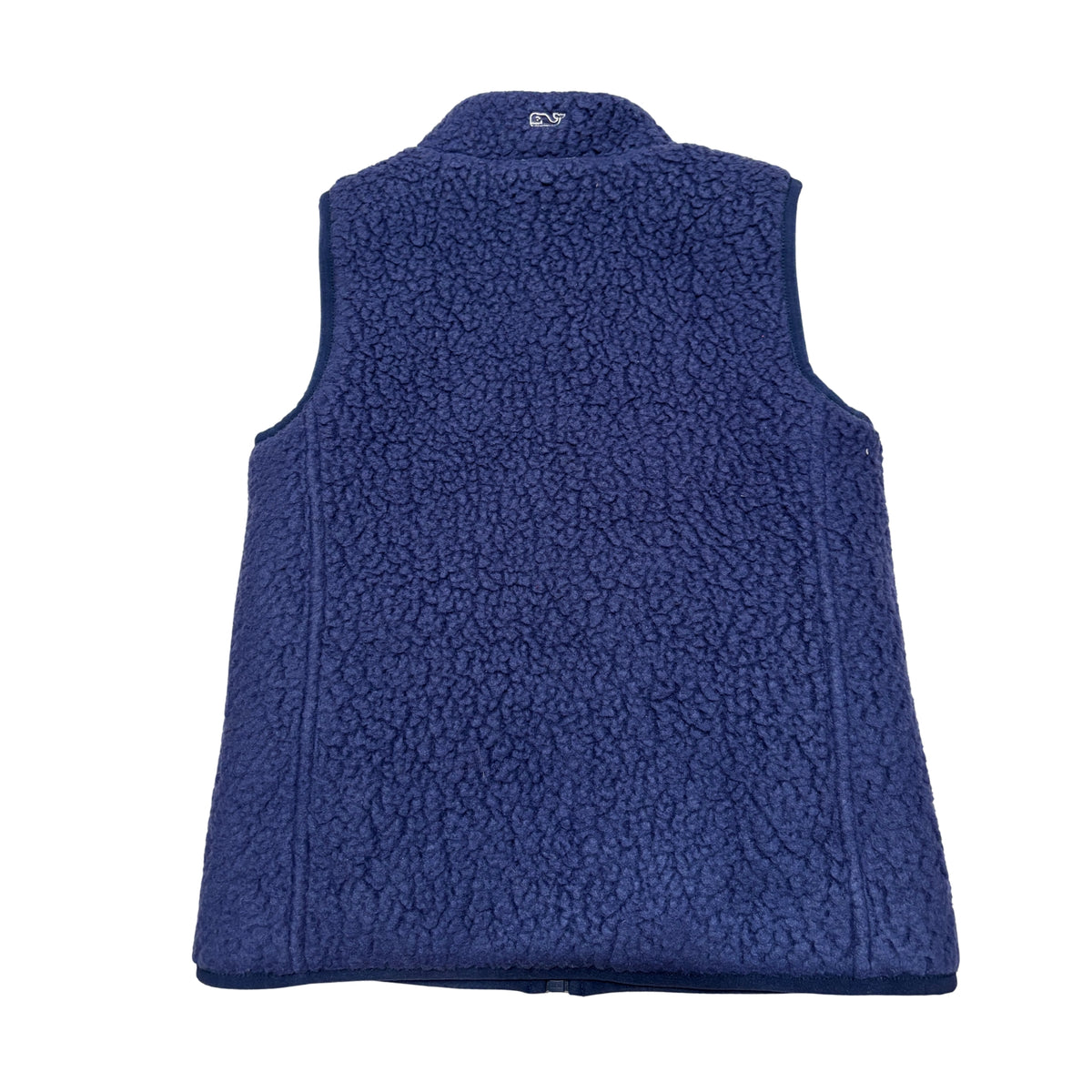 Vineyard Vines Kids’ Reversible Navy Fleece & Plaid Vest