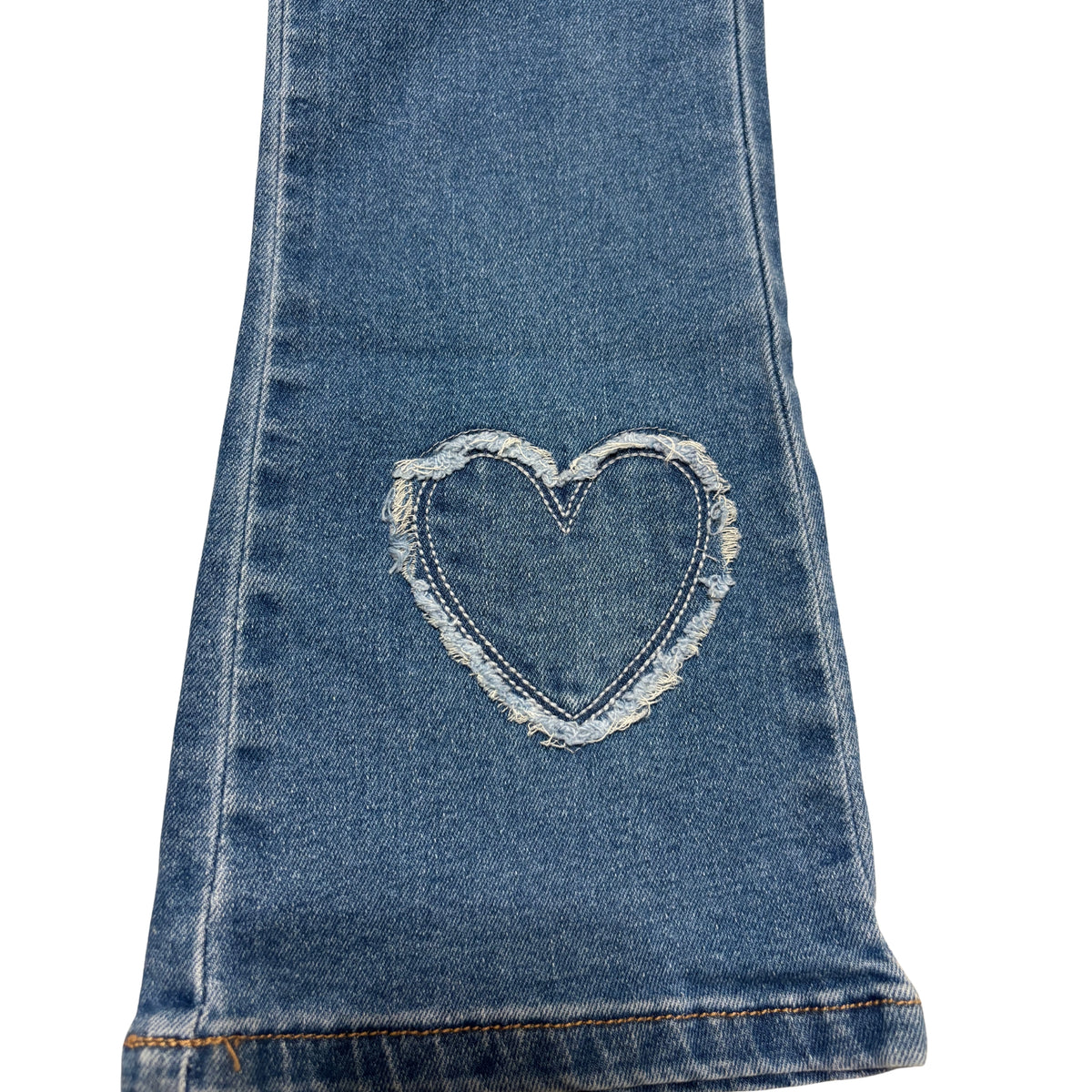 GoGo Star Girls’ Heart Patch Wide-Leg Jeans