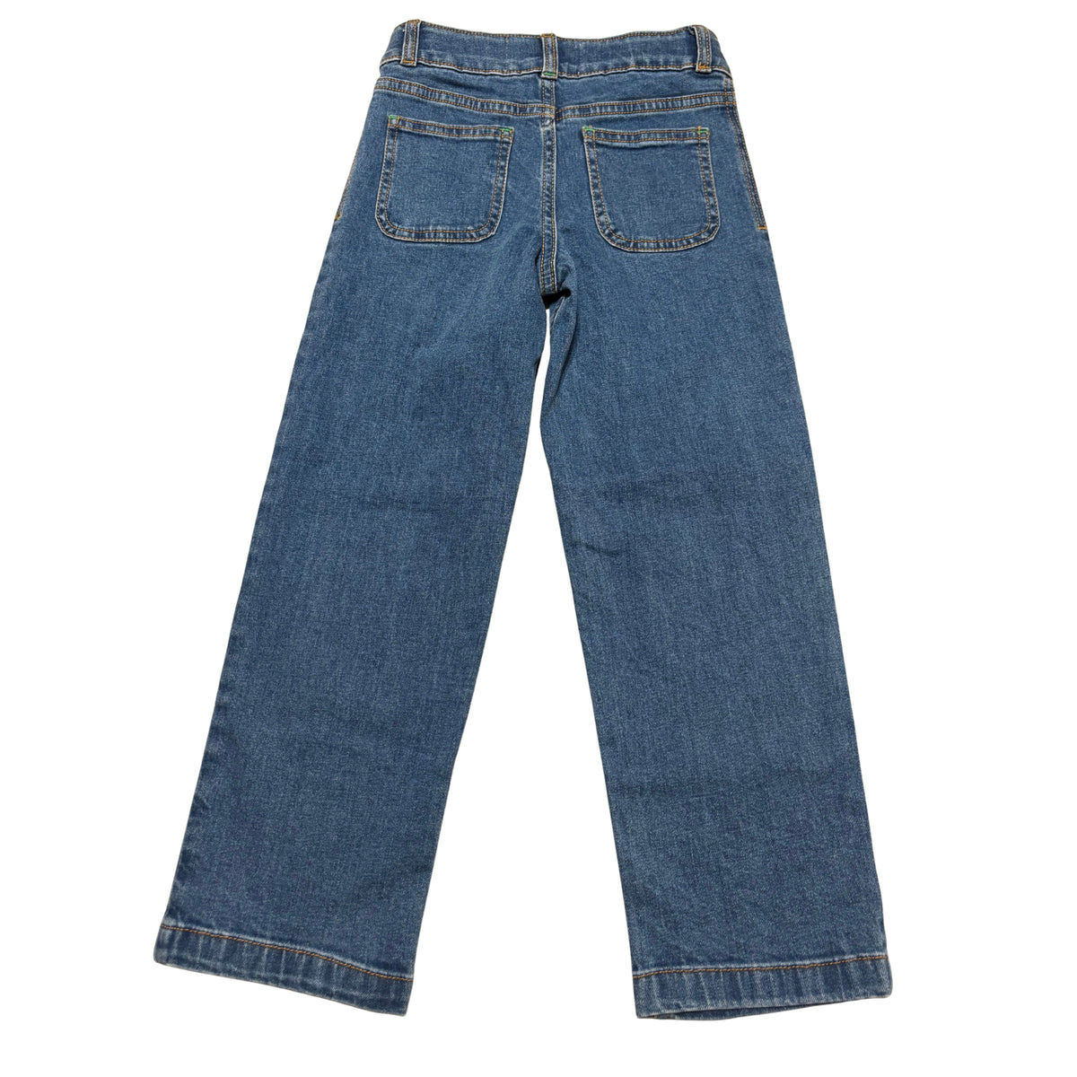Mini Boden Girls’ Ric-Rac Pocket Wide-Leg Jeans