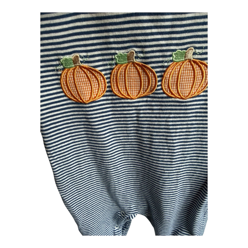 Pumpkin Applique Boy Romper