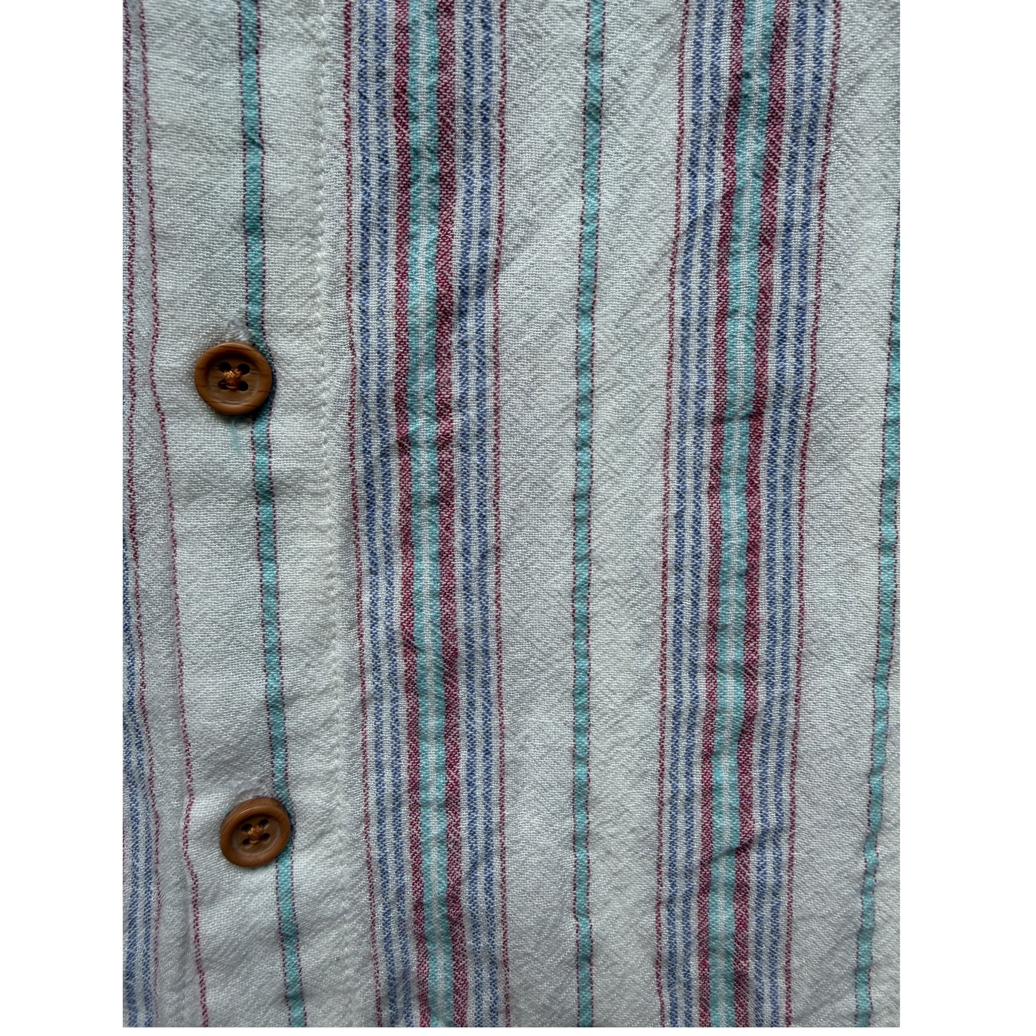 Boys Red, White & Blue Short Sleeve Button Down Shirt