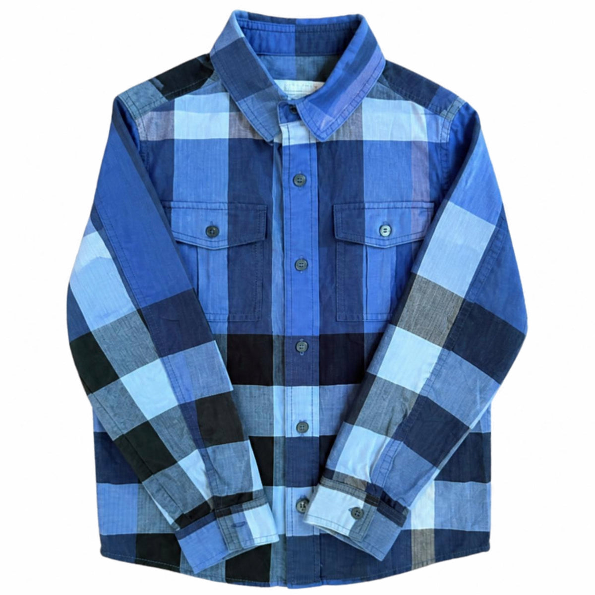 Boys Burberry Button Up Shirt