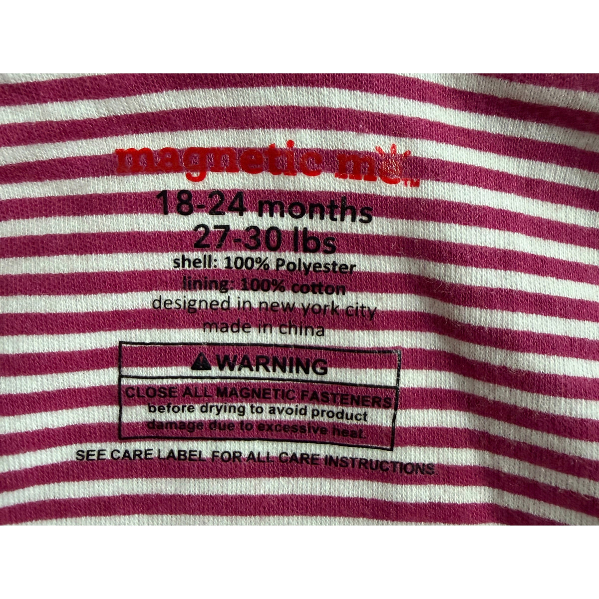 Pink Magnetic Me Teddy Bear Sherpa Jacket