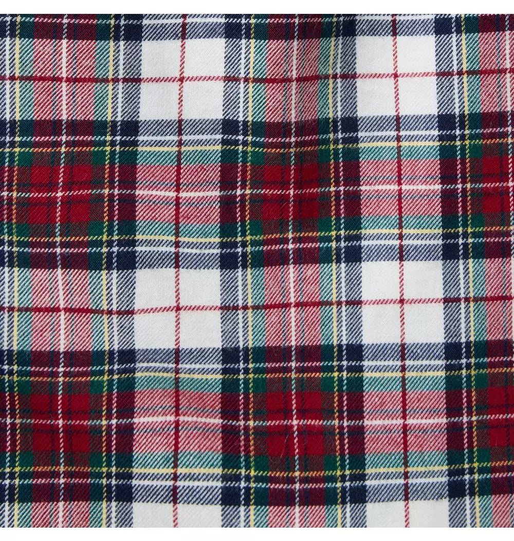 Toddler Boys Holiday Red Tartan Flannel Shirt