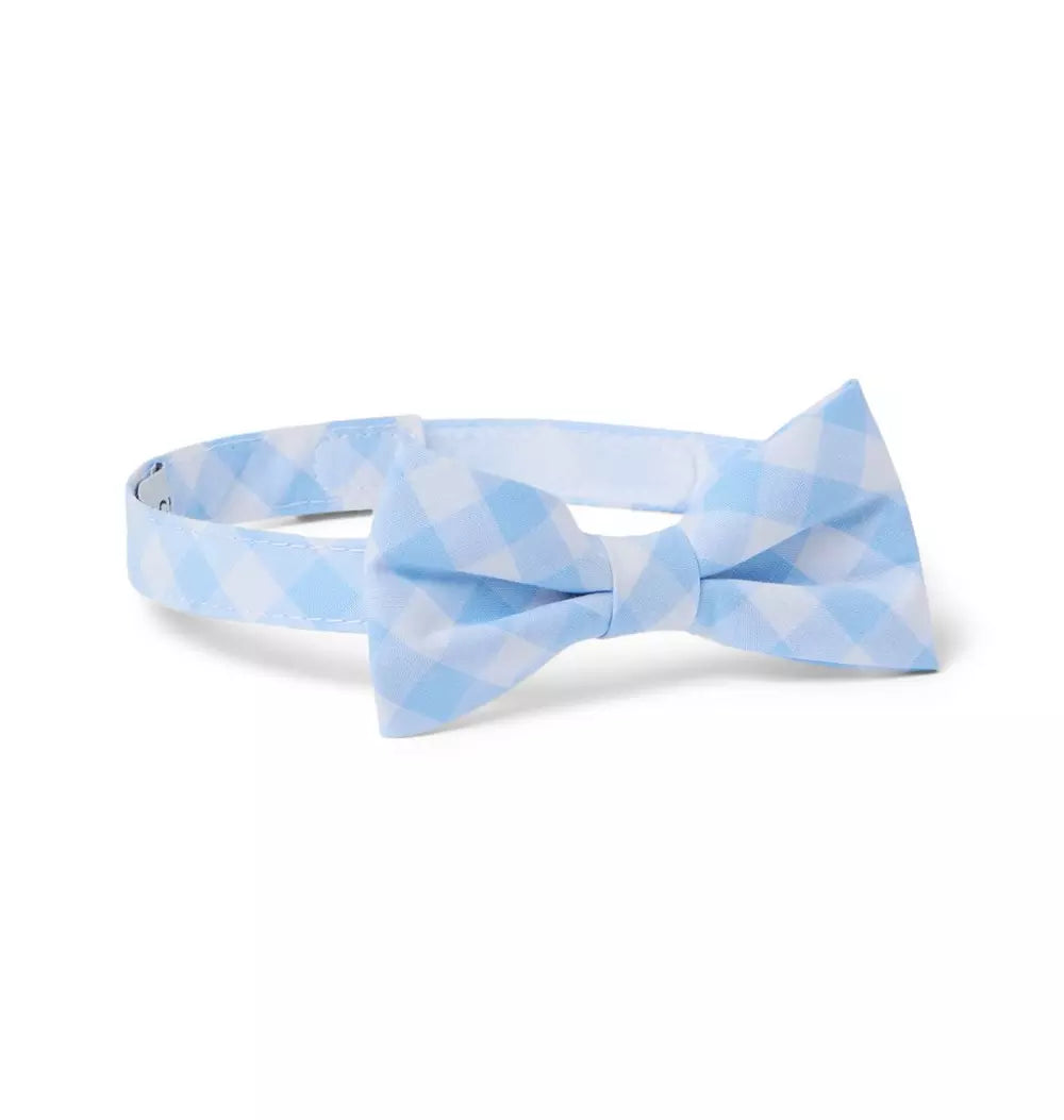 Toddler Boy Blue Gingham Bowtie