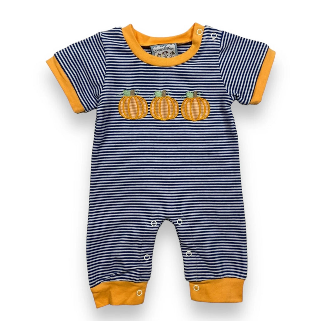 Pumpkin Applique Boy Romper